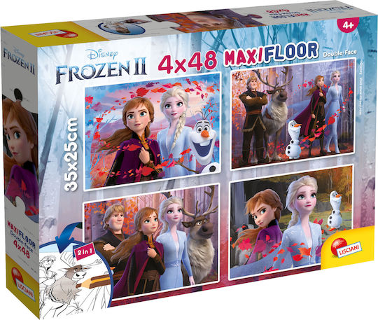 Детски Пъзел Maxi Floor Double-Face Frozen II за 4+ Години 192бр Lisciani Giochi