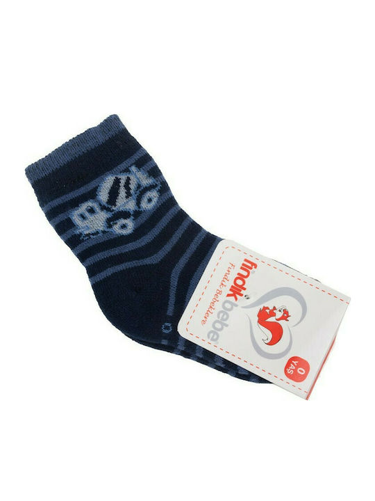 Kinder Socke 18555 Betonblau