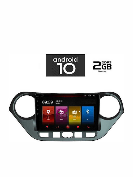 Lenovo IQ-AN X4787 Ηχοσύστημα Αυτοκινήτου για Hyundai i10 (Bluetooth/USB/AUX/WiFi/GPS) με Οθόνη Αφής 9"