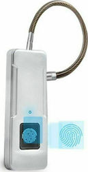 Wiwu P4 Padlock with Cable With Fingerprint 1pcs