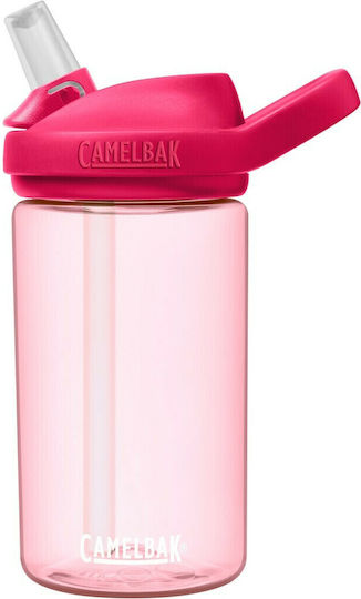 Camelbak Eddy+ Παιδικό Παγούρι Πλαστικό με Καλαμάκι Ροζ 400ml