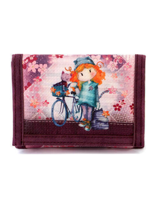 Karactermania Ninette Bicycle Kids Wallet with Coins with Velcro Purple 39742