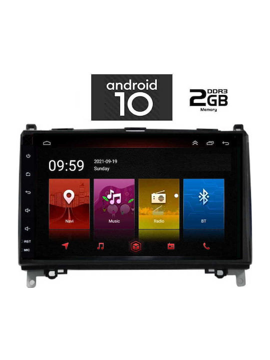 Lenovo IQ-AN X4840 Ηχοσύστημα Αυτοκινήτου για Mercedes Benz A / B / Sprinter / Viano / Vito (Bluetooth/USB/AUX/WiFi/GPS) με Οθόνη Αφής 9"