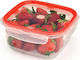 Viosarp Lunch Box Plastic Red 700ml 1pcs