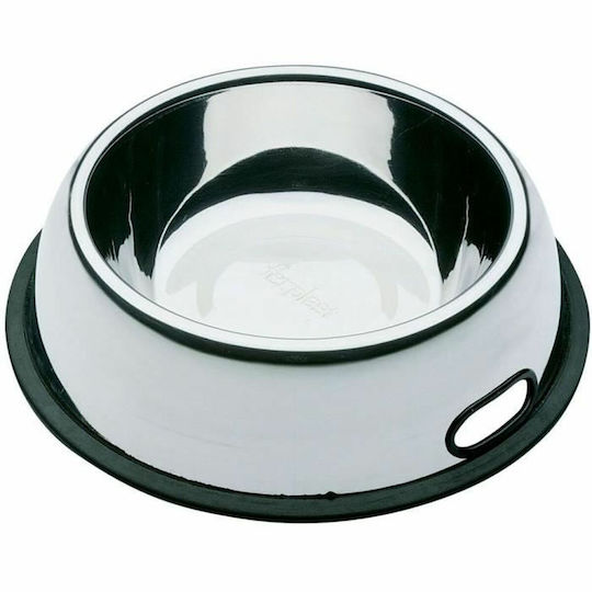 Ferplast Nova KC 80 Stainless Steel Bowl Food & Water for Dog 2.5lt 33.7cm in Silver Color