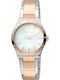 Esprit Ceas de Damă cu Rose Gold Brățară Metalică