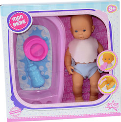 Falca Dolls Baby Doll Set Mon Bebe Bath for 3+ Years Old 35 cm.