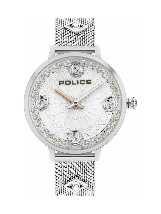 Police Socotra Uhr mit Silber Metallarmband