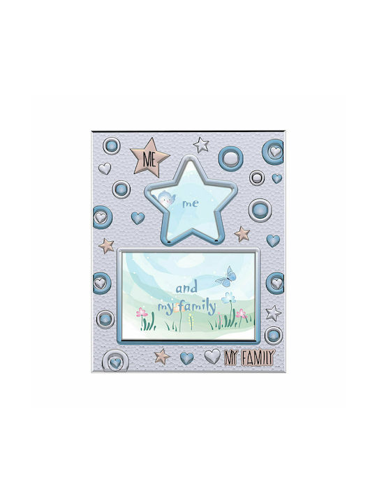 Slevori Kinder-Fotorahmen Blau 9 x 13 cm