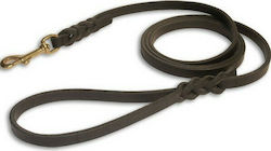 Dog Leash/Lead Leather 2cm in Black color 2m