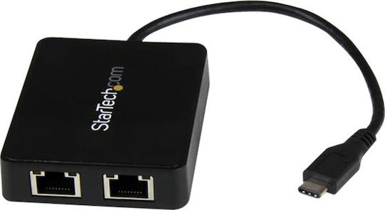 StarTech US1GC301AU2R Αντάπτορας Δικτύου USB-C με Ενσύρματη Σύνδεση Gigabit Ethernet
