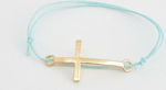 Riniotis Christening Charm Bracelet Light Blue 50pcs