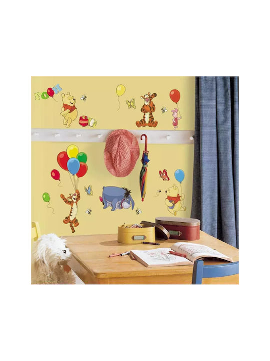 RoomMates Decor Kids Vinyl Wall Sticker Winnie the Pooh 38pcs