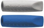 Faber-Castell Γόμα για Μολύβι Grip 2001 Γκρι/Μπλε 2τμχ