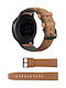 Easy Release Leather/Silicone Armband Leder Light Brown (Huawei Watch GT/GT Pro 2/3/4/5 / Ultimate 46mm)