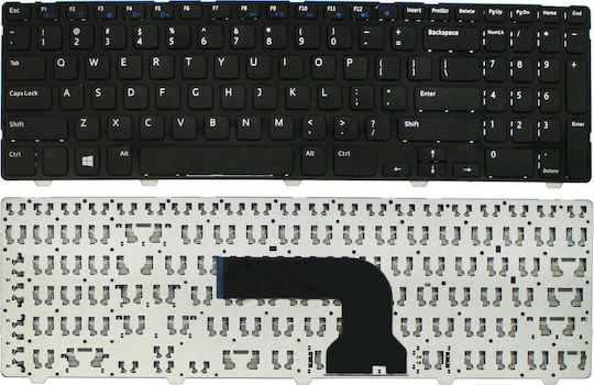 Laptop Keyboard for Inspiron 15R 3521 Without Frame and Greek (GR) Layout in Black Color