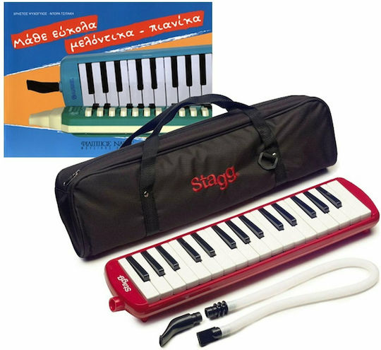 Stagg Melodică 32 Clape Melosta 32 Roșu Pachet