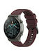 Twill Rubber Curea Silicon Vin roșu (Galaxy Watch (46mm) / Gear S3 - Galaxy Watch (46mm) / Gear S3Huawei Watch GT/GT Pro 2/3/4/5 / Ultimate 46mm)