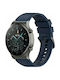 Twill Rubber Λουράκι Σιλικόνης Dark Blue (Galaxy Watch (46mm) / Gear S3Huawei Watch 3 / Huawei Watch GT 2 Pro)