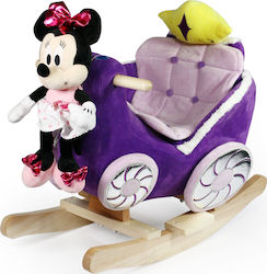 Avra Toys Minnie Rocking Toy Carriage for 12++ months with Music Purple