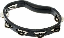 Meinl Black Plastic Hand Tambourine with Single Row Jingles Meinl Black Plastic Hand Tambourine with Single Row Jingles