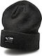 Puma Beanie Beanie with Rib Knit in Black color