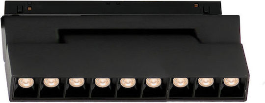 Viokef Magnetic LED Γραμμικό Φωτιστικό Οροφής 12W Θερμό Λευκό IP20 Μ22xΒ110xΥ11εκ.