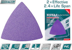 Total Delta-Schleifblatt 80x80mm Set 20Stück