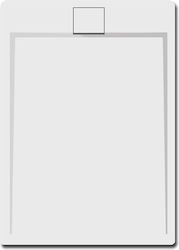 Karag Roccia Ορθογώνια Ακρυλική Ντουζιέρα 140x70cm White