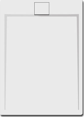 Karag Rectangular Acrylic Shower White Roccia 100x70x2.3cm