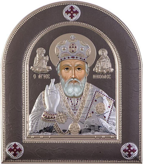 Slevori Imaginea Sfântul Nicolae Argint 8x8cm