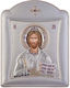 Slevori Εικόνα Jesus Christus Silber 8x8cm