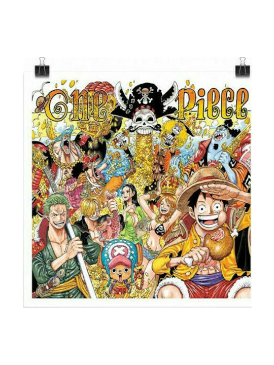 The Strawhats in Gold - One Piece, Anime, Poster, 20 x 20 cm.