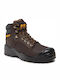 Striver Bump Leather Brown Men's Boots Waterproof