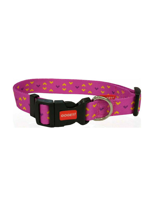 Pet Interest Motivo Dog Collar Rosa Large 25mm x 47 - 70cm