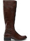 Caprice Anatomic Leather Women's Boots with Rubber / Zipper Brown