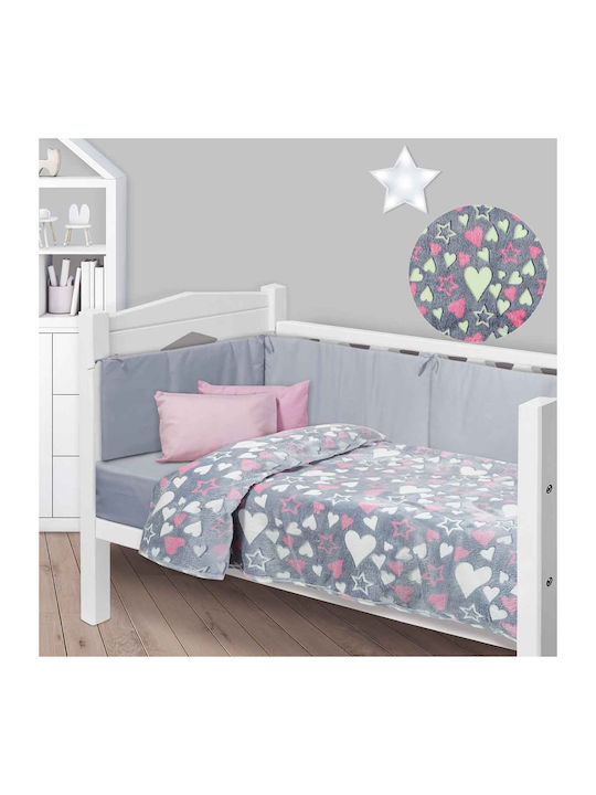 Das Home Decke Kinderbett Vlies Rosa 110x150cm