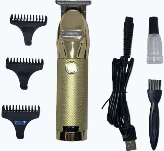 Andowl Professional Rechargeable Hair Clipper Gold Q-LF990