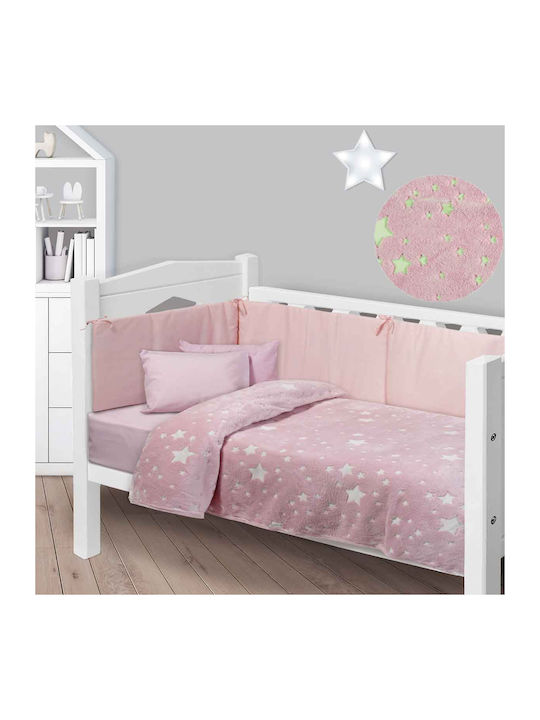 Das Home Decke Kinderbett Vlies Rosa 110x150cm