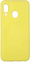 Sonique Back Cover Silicone Yellow (Galaxy A20e)