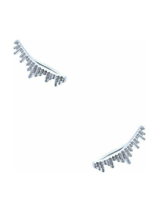 Silver climbers earrings "Ventalia"