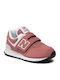 New Balance Kids Sneakers with Scratch Pink