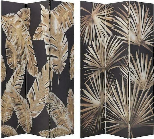 Inart Decorativ Paravan din Pânză cu 3 Panouri 2 Vizualizări 120x180cm