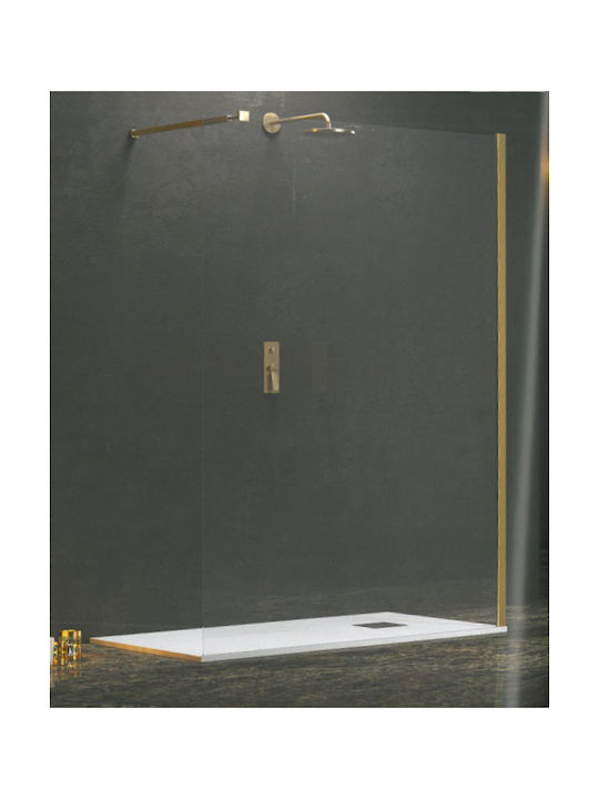 Karag Walkin 1 Shower Screen for Shower 80x200cm Clear Glass Oro