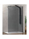 Karag Walkin 1 Shower Screen for Shower 140x200cm Fume Nero