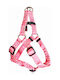 Pet Interest Dog Harness Motivo Dots Pink Large 25mm x 55-82cm 3224-L