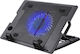 Omega Cooling Pad for Laptop Up to 15.6 Inches with 1 Fan and Illuminated PLCP1FBB