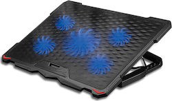 Omega Pad de răcire cu 5 Ventilatoare și Iluminare (PLCP5FB) Omega Pad de răcire cu 5 Ventilatoare și Iluminare (PLCP5FB)