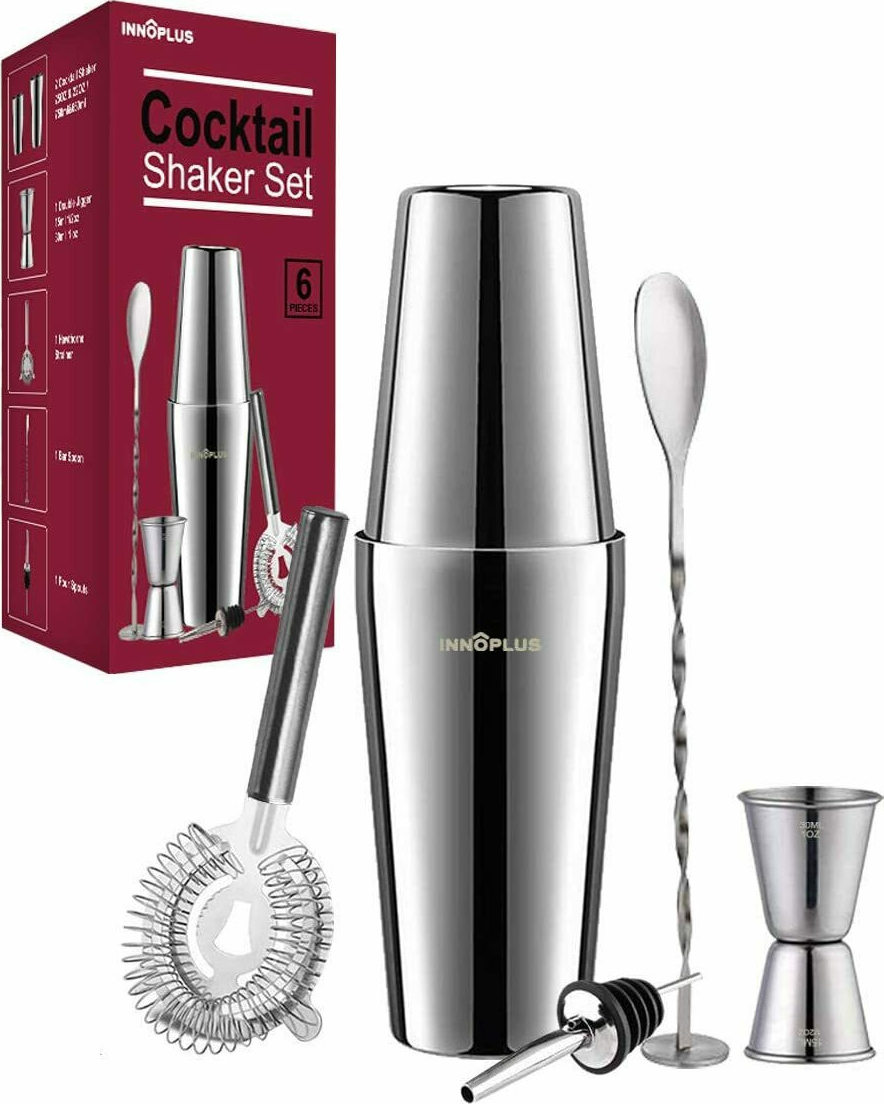 Innoplus Shaker Cocktail Set Stainless 6τμχ Skroutz.gr