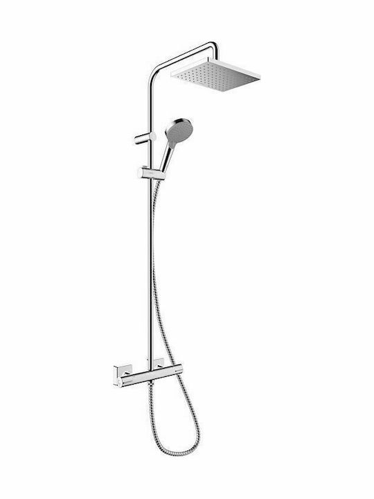 Hansgrohe Vernis Shape Shower Column without Mixer 112.4cm Silver